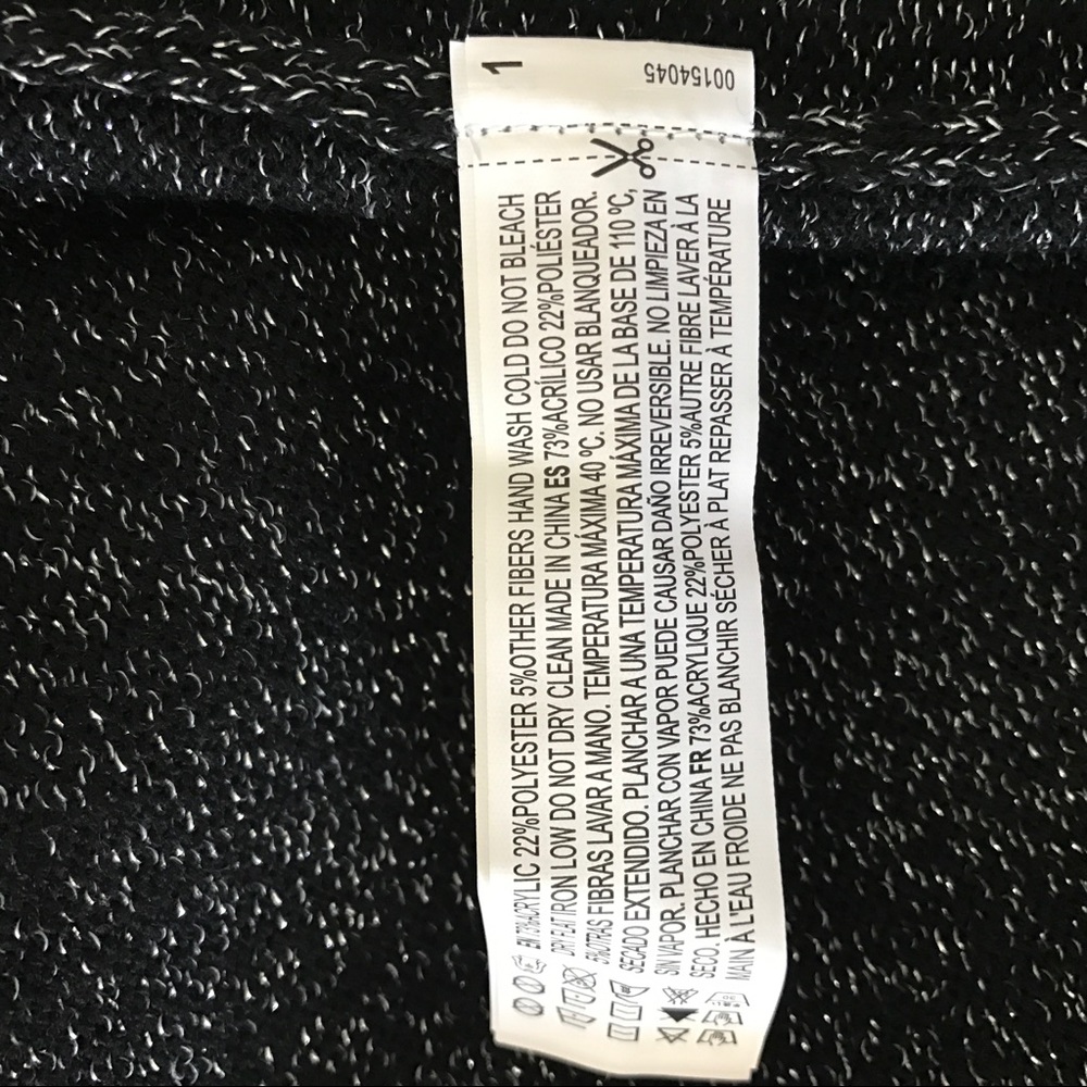 Forever 21 bodycon midi dress black silver - Picture 5 of 5